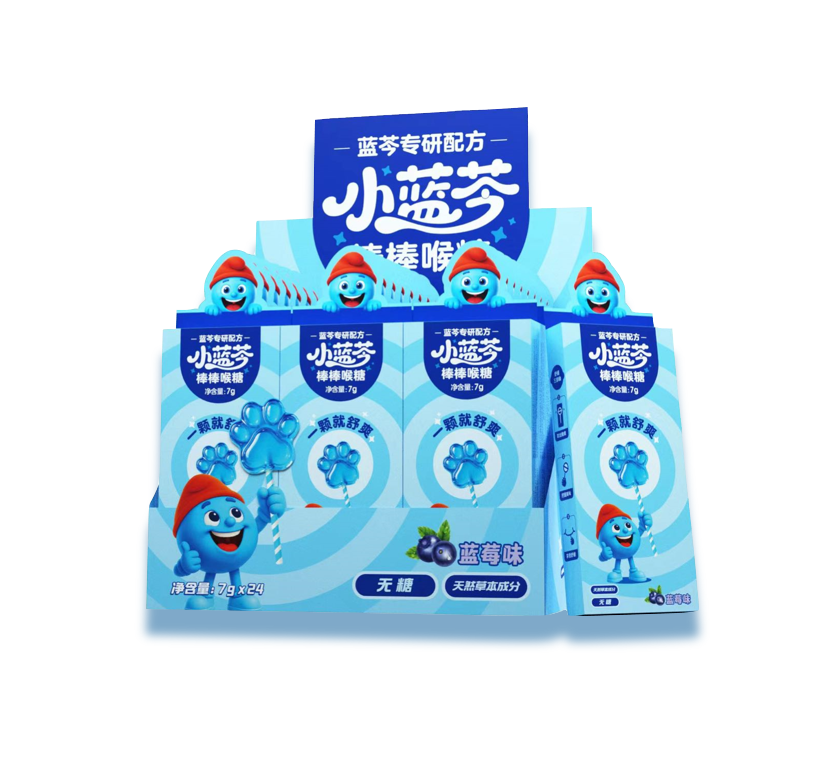 小蓝芩棒棒喉糖